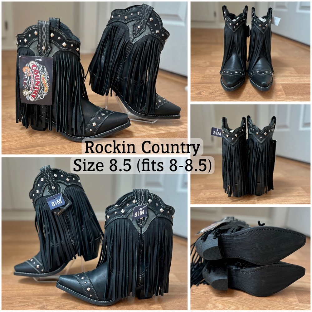 Rockin Country western fringe tassel boots